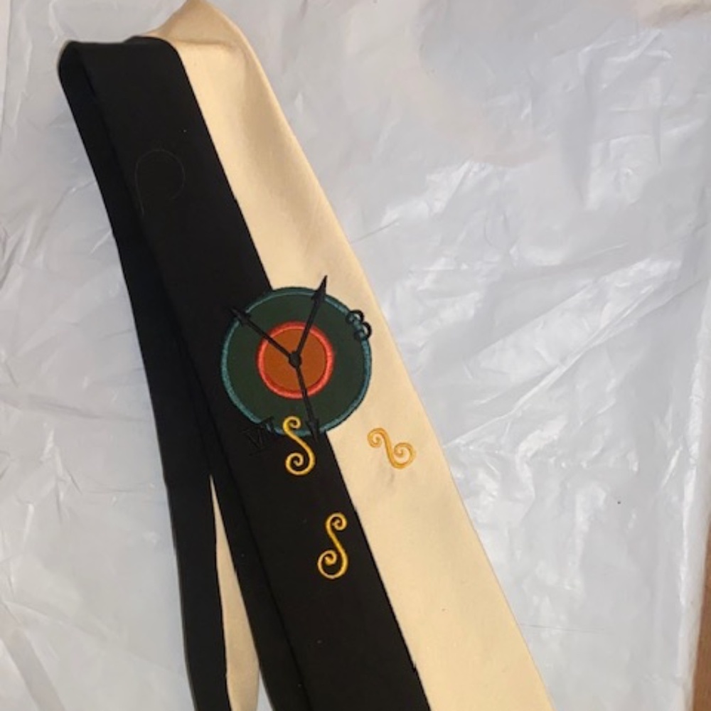 Retro-Style Silk Tie, Handmade